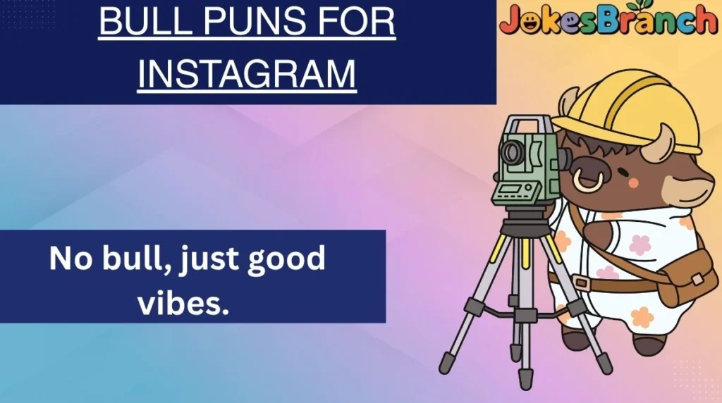 Bull Puns for Instagram