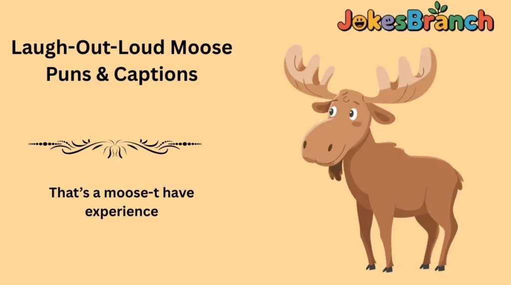 Laugh-Out-Loud Moose Puns & Captions