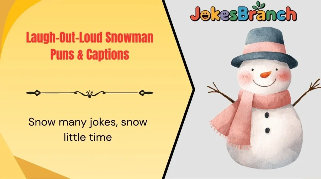 Laugh-Out-Loud Snowman Puns & Captions