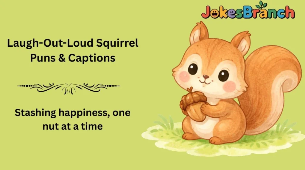 Laugh-Out-Loud Squirrel Puns & Captions
