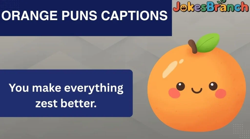 Orange Puns Captions