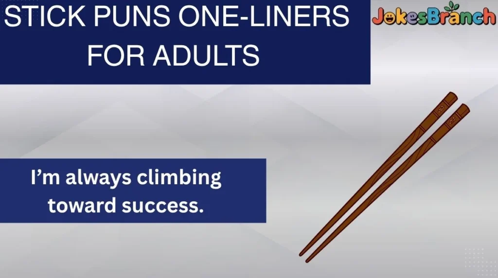 Stick Puns One-Liners for Adults