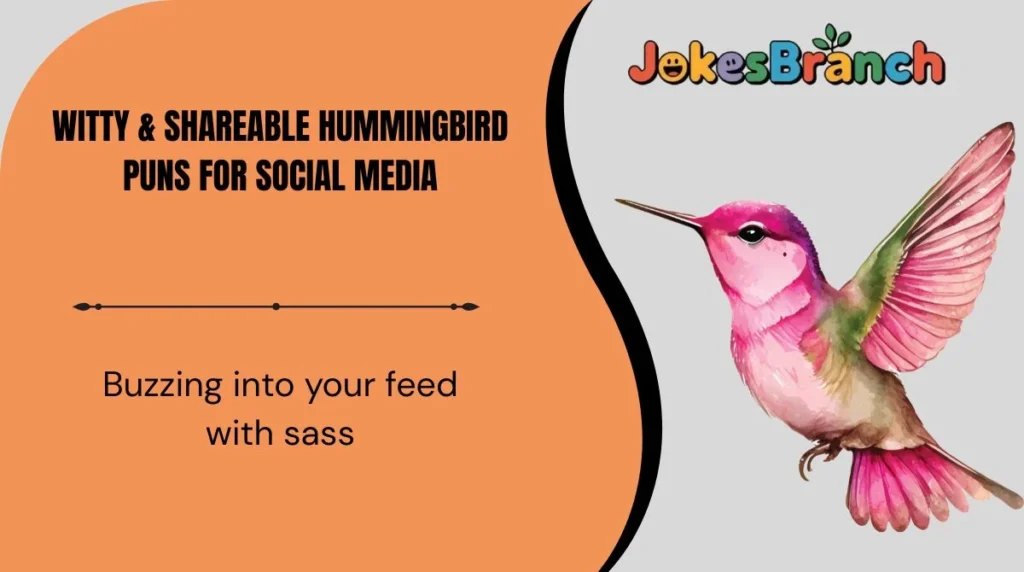 Witty & Shareable Hummingbird Puns for Social Media