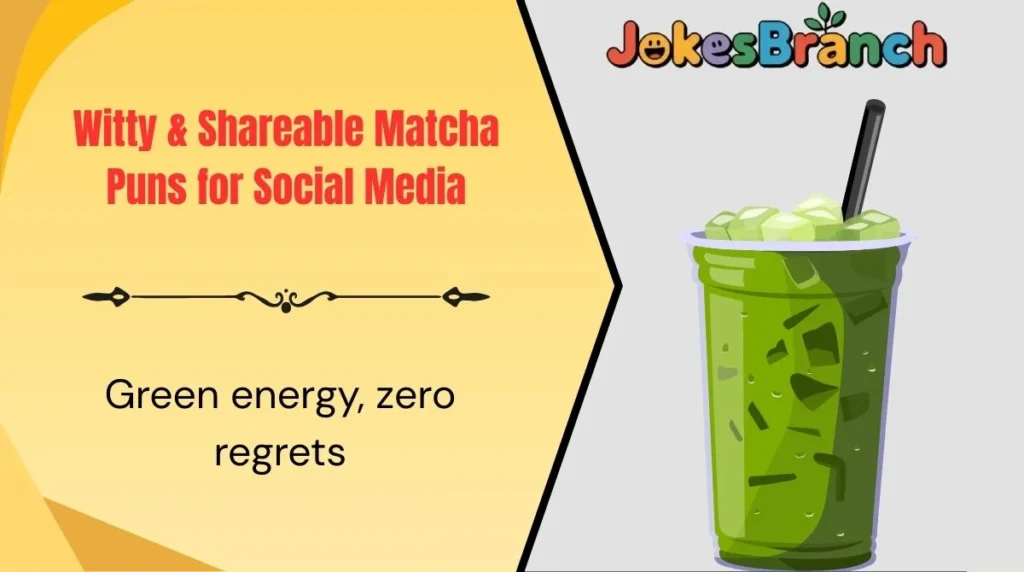 Witty & Shareable Matcha Puns for Social Media