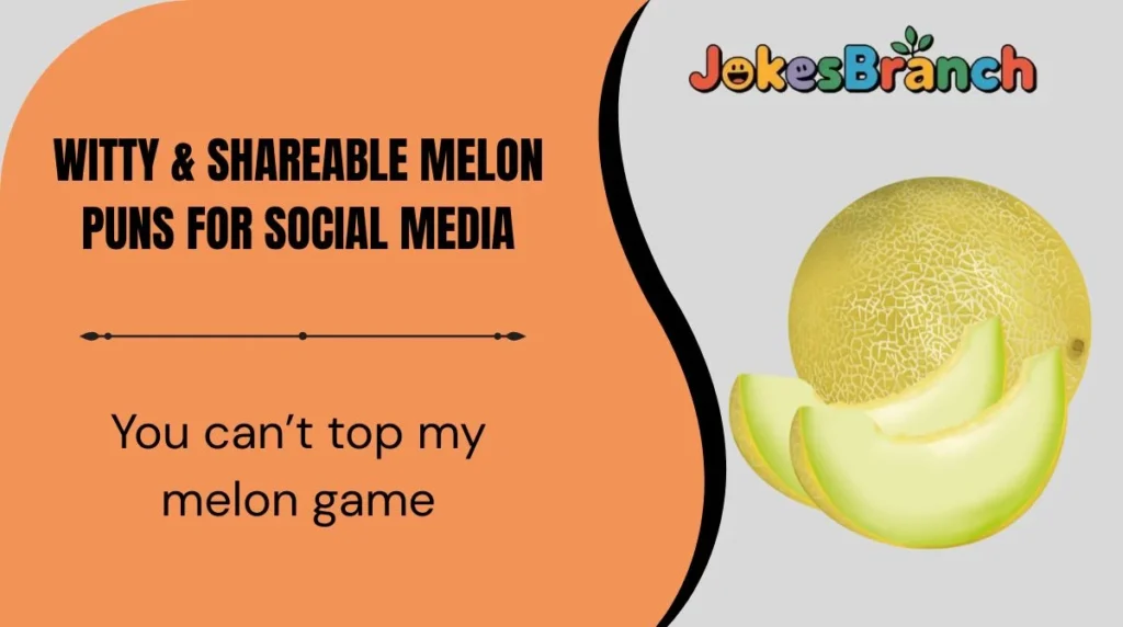 Witty & Shareable Melon Puns for Social Media