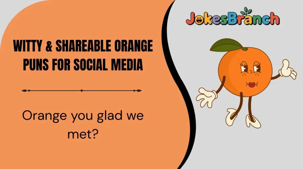 Witty & Shareable Orange Puns for Social Media