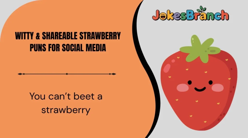 Witty & Shareable Strawberry Puns for Social Media