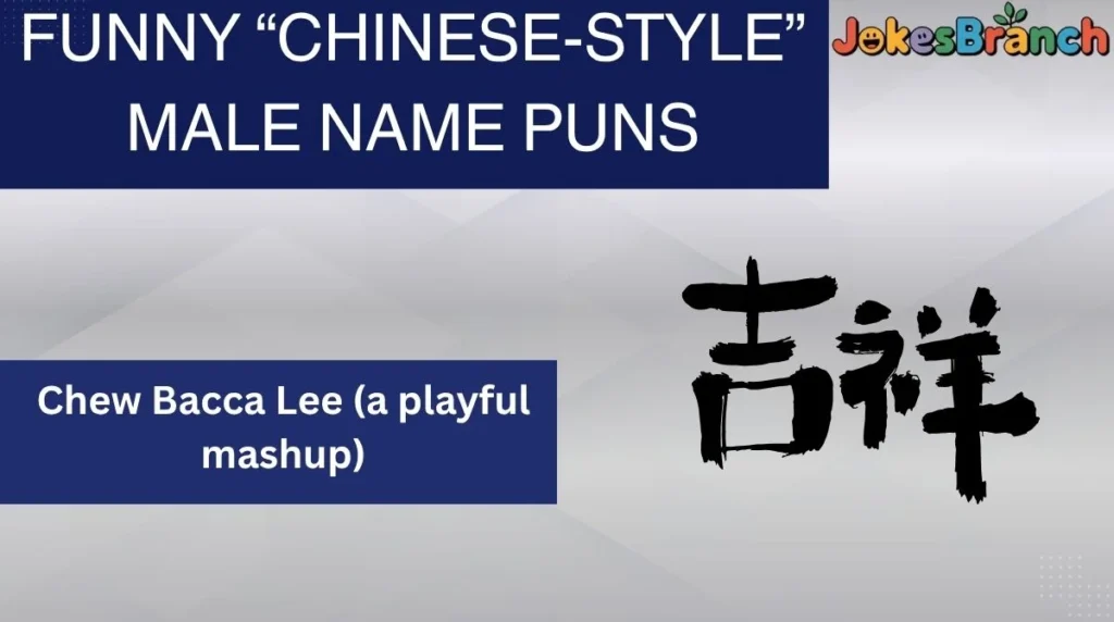 Funny “Chinese-Style” Male Name Puns