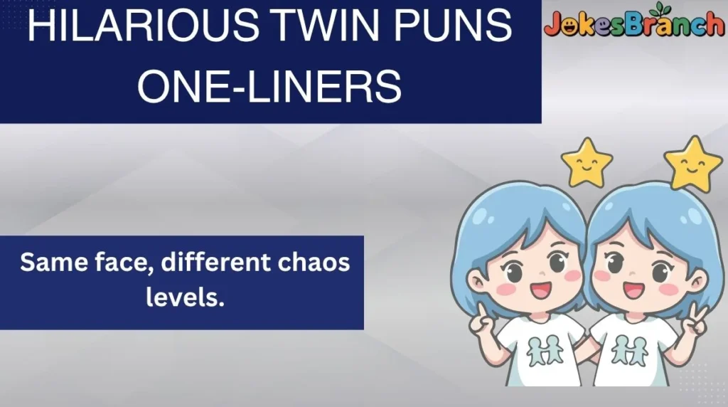 Hilarious Twin Puns One-Liners
