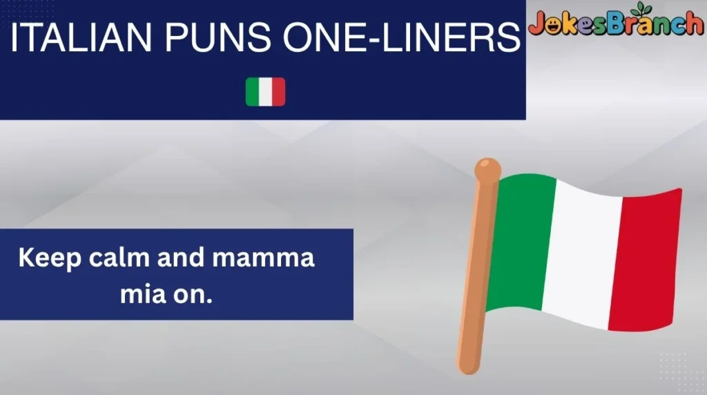 Italian Puns One-Liners š®š¹