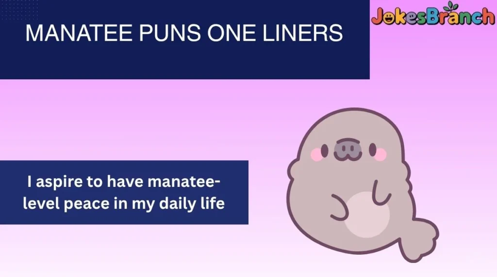 Manatee Puns One Liners