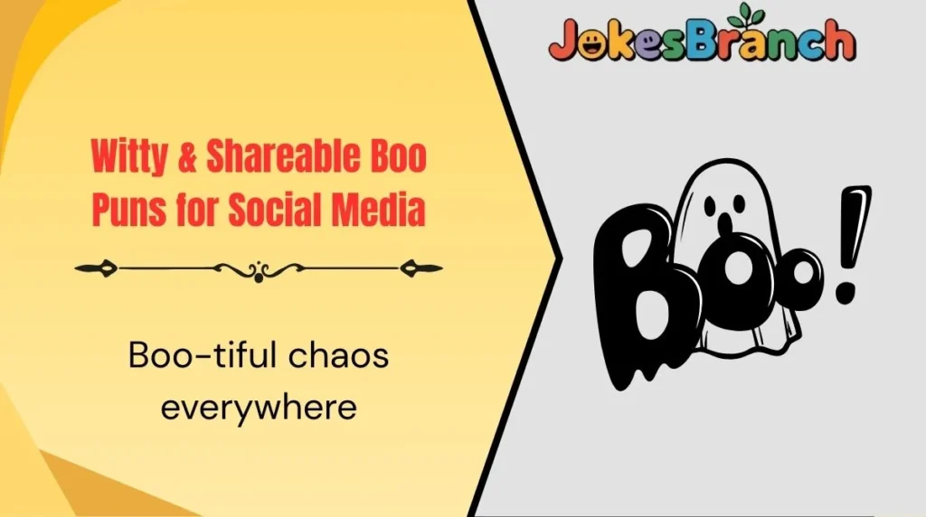 Witty & Shareable Boo Puns for Social Media