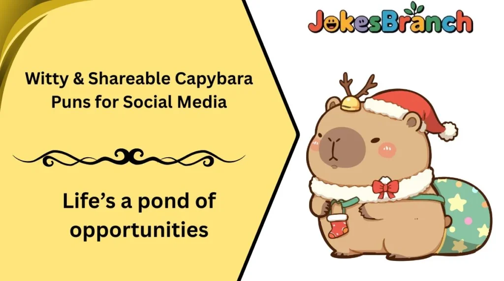 Witty & Shareable Capybara Puns for Social Media