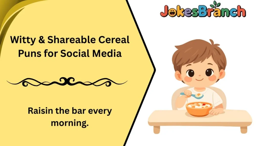 Witty & Shareable Cereal Puns for Social Media