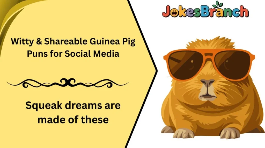 Witty & Shareable Guinea Pig Puns for Social Media