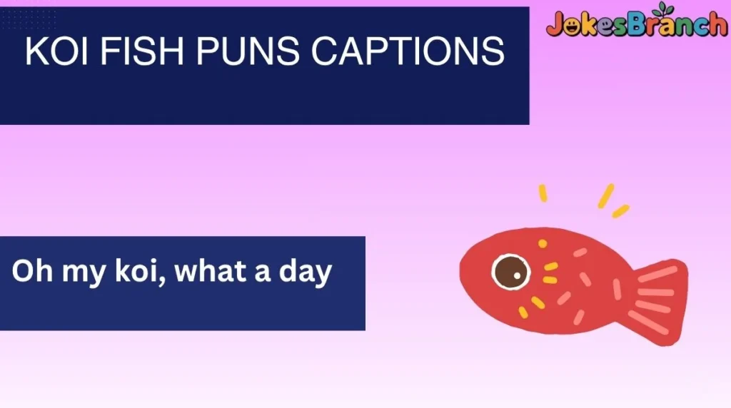 Koi Fish Puns Captions