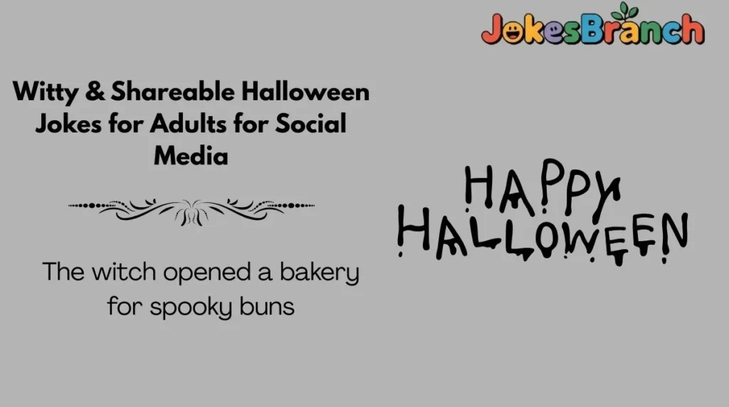 Witty & Shareable Halloween Jokes for Adults for Social Media
