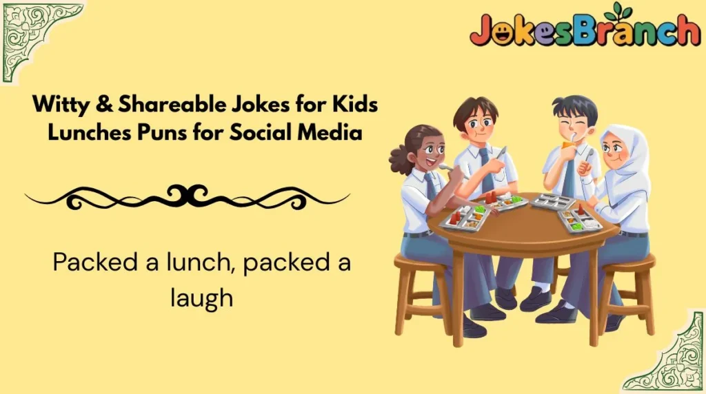 Witty & Shareable Jokes for Kids Lunches Puns for Social Media