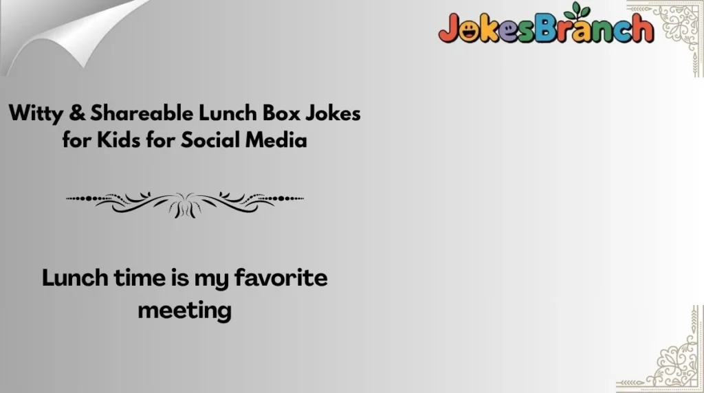 Witty & Shareable Lunch Box Jokes for Kids for Social Media