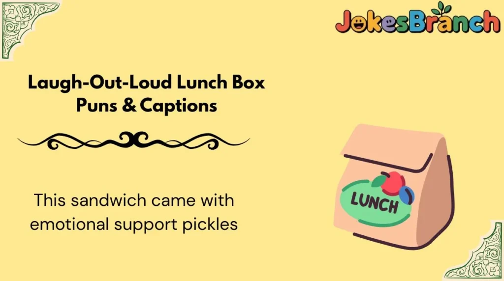 Laugh-Out-Loud Lunch Box Puns & Captions