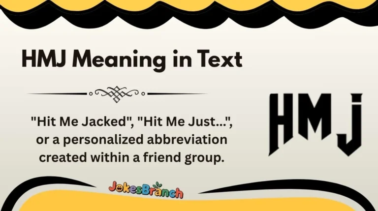HMJ Meaning in Text