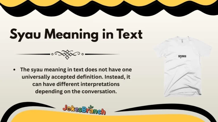 Syau Meaning in Text