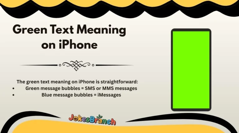 Green Text Meaning on iPhone